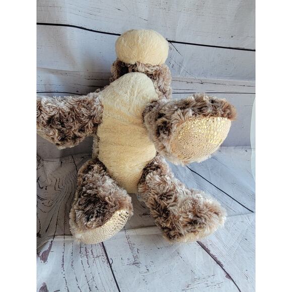 Hug & Luv Brown Horse Stuffed Animal Plush Laying Down 18 Inches Gold Shimmer - Picture 5 of 9